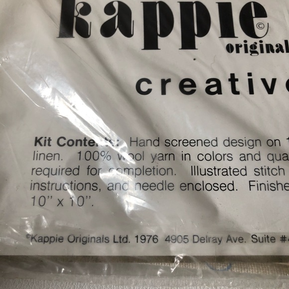 Vintage Kappie Originals Creative Stitchery 1976 “Kiss Toad” “10x10 - Picture 3 of 10